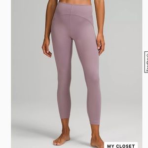NWOT Lululemon Instill high-rise tight 25” size 2 (only tried on)Violet Verbena